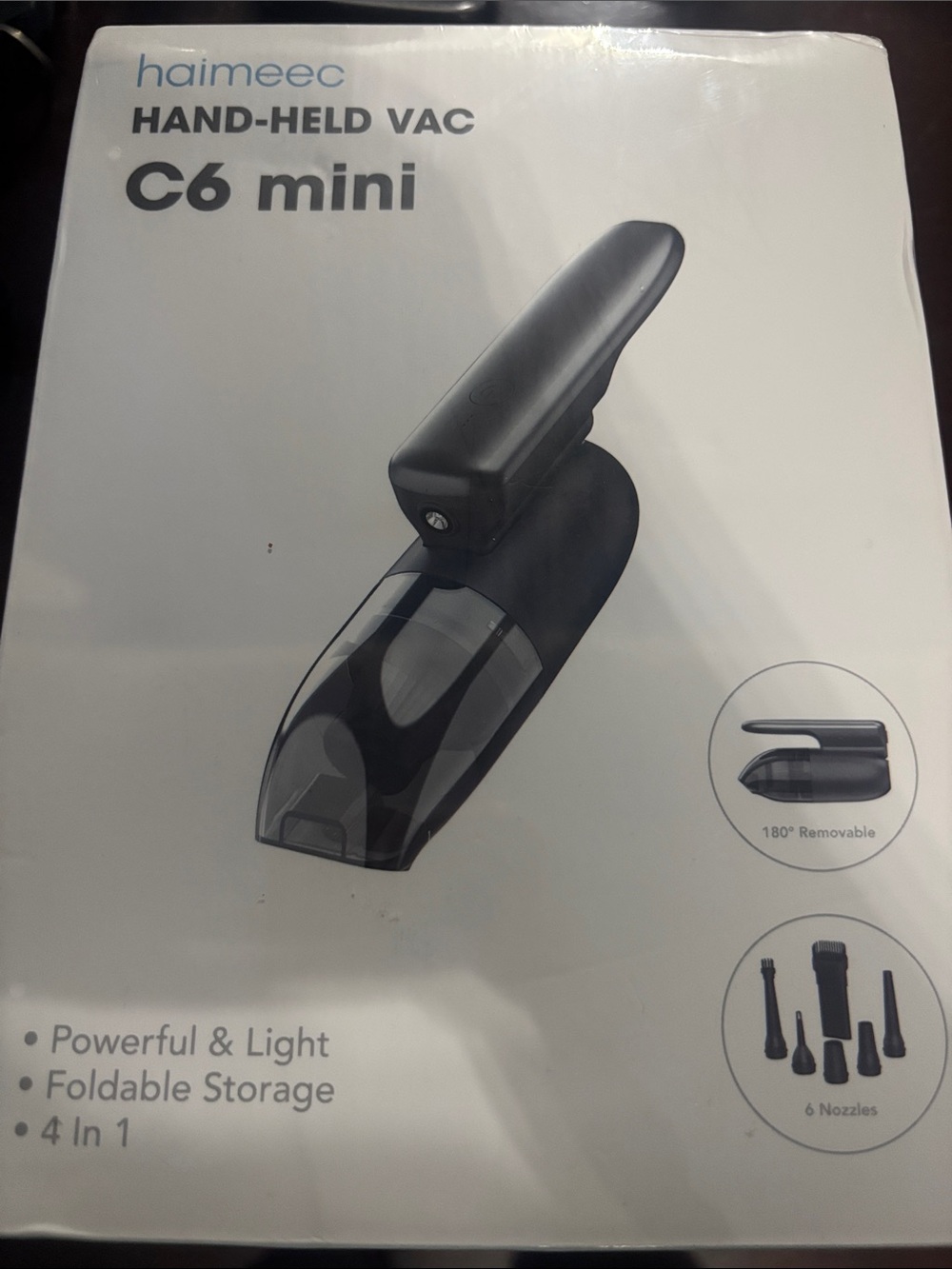 haimeec C6 mini Hand-Held Vac - Black